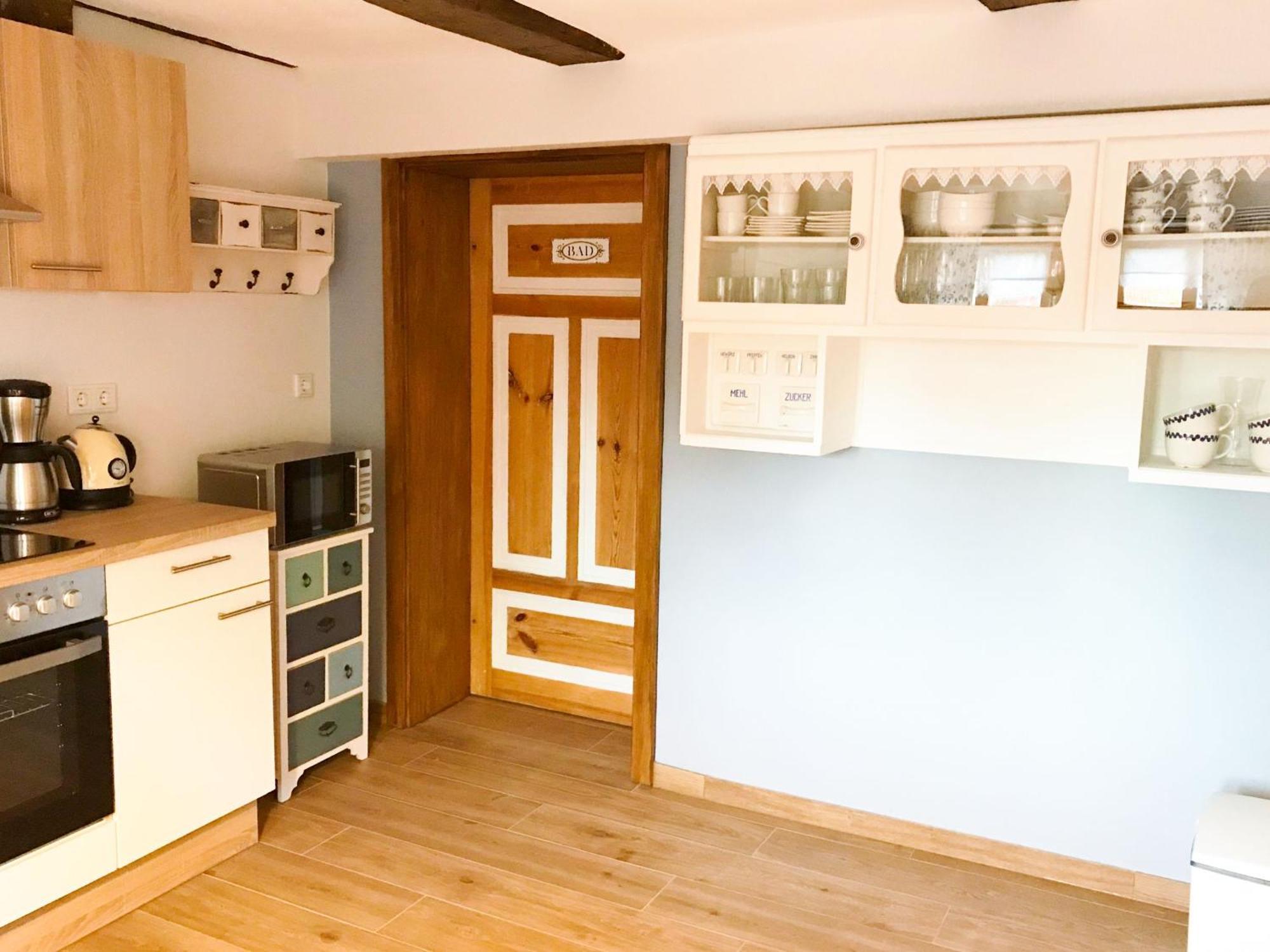 Fachwerktraum Im Hof Apartment Alheim Bagian luar foto