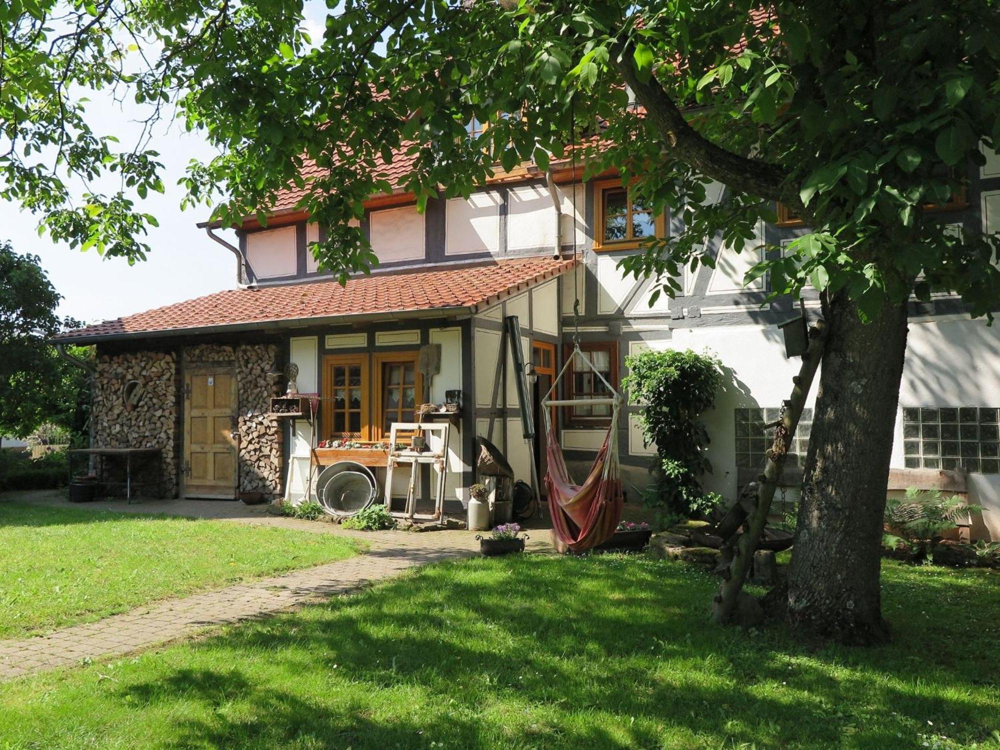 Fachwerktraum Im Hof Apartment Alheim Bagian luar foto